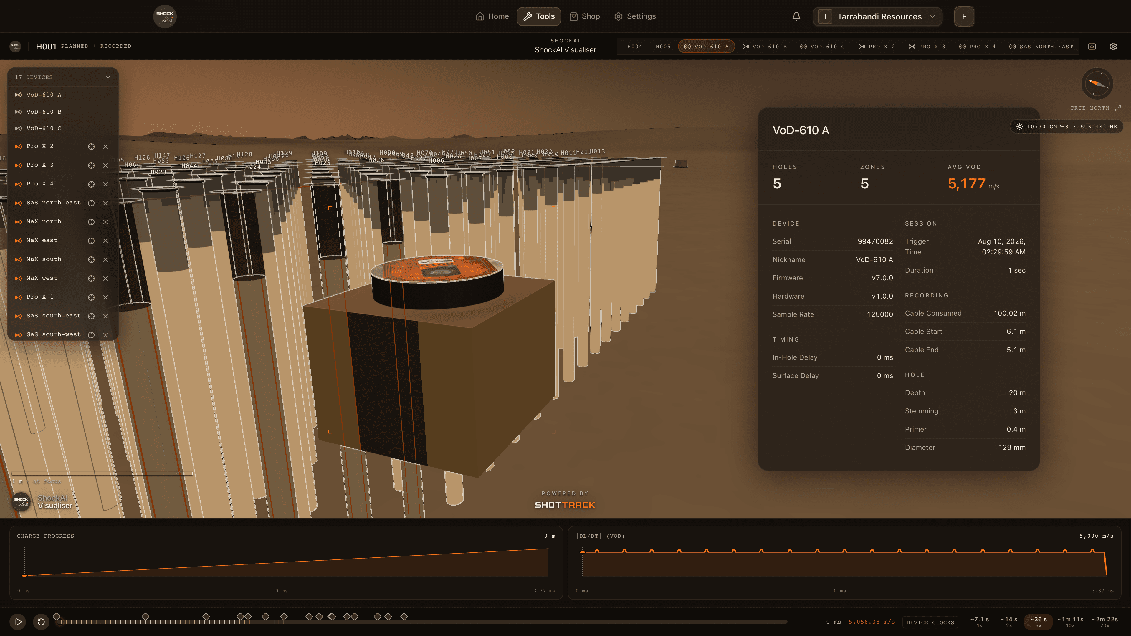 A VoD recorder’s panel