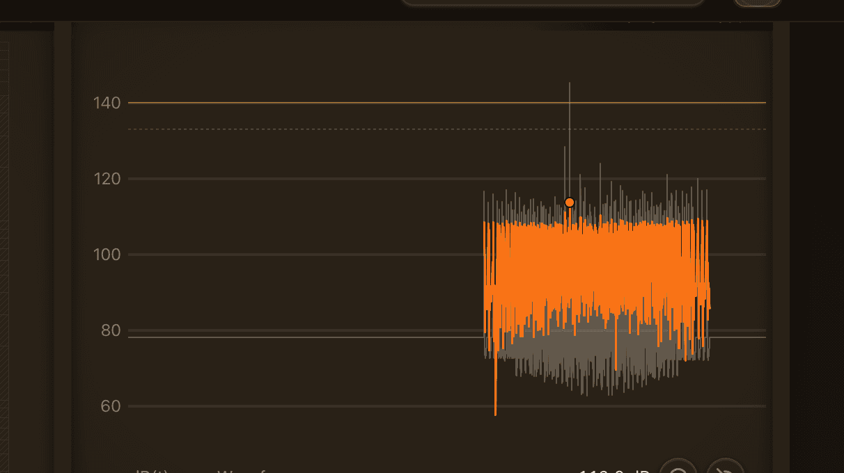 An airblast trace